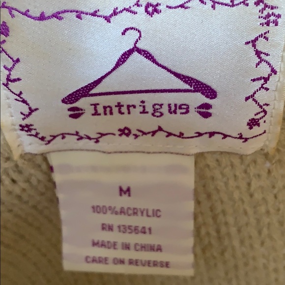 Intrigue Dazzle Detail Gems Sweater sz M - Picture 4 of 6